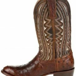 Durango Men's Exotic Full-Quill Ostrich Western Boots - Round Toe -Durango Shop 2000315554 200 P3