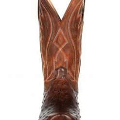 Durango Men's Chestnut Full-Quill Ostrich Western Boots - Square Toe -Durango Shop 2000320679 203 P5