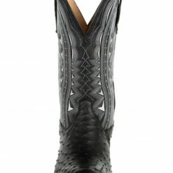 Durango Men's Black Full-Quill Ostrich Western Boots - Round Toe -Durango Shop 2000320680 001 P5