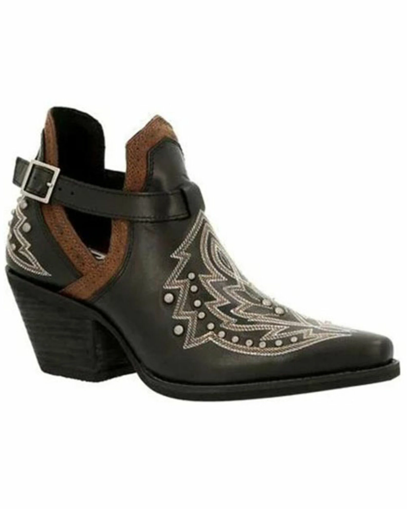 Durango Women's Crush Studded Fashion Booties - Snip Toe 1 Durango Women's Crush Studded Fashion Booties - Snip Toe