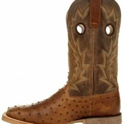 Durango Men's Rebel Full-Quill Ostrich Western Boots - Square Toe -Durango Shop 2000333490 200 P3