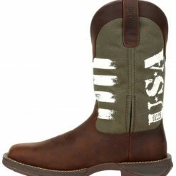 Durango Men's Army Green USA Western Boots - Square Toe 9 Durango Men's Army Green USA Western Boots - Square Toe -Durango Shop 2000333496 200 P3