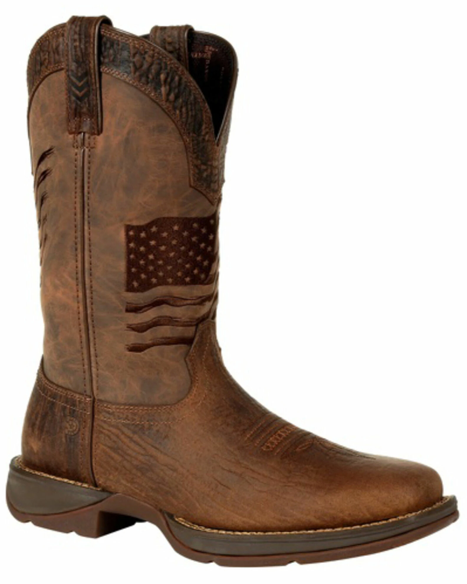 Durango Men's Rebel Brown Flag Western Boots - Square Toe 1 Durango Men's Rebel Brown Flag Western Boots - Square Toe