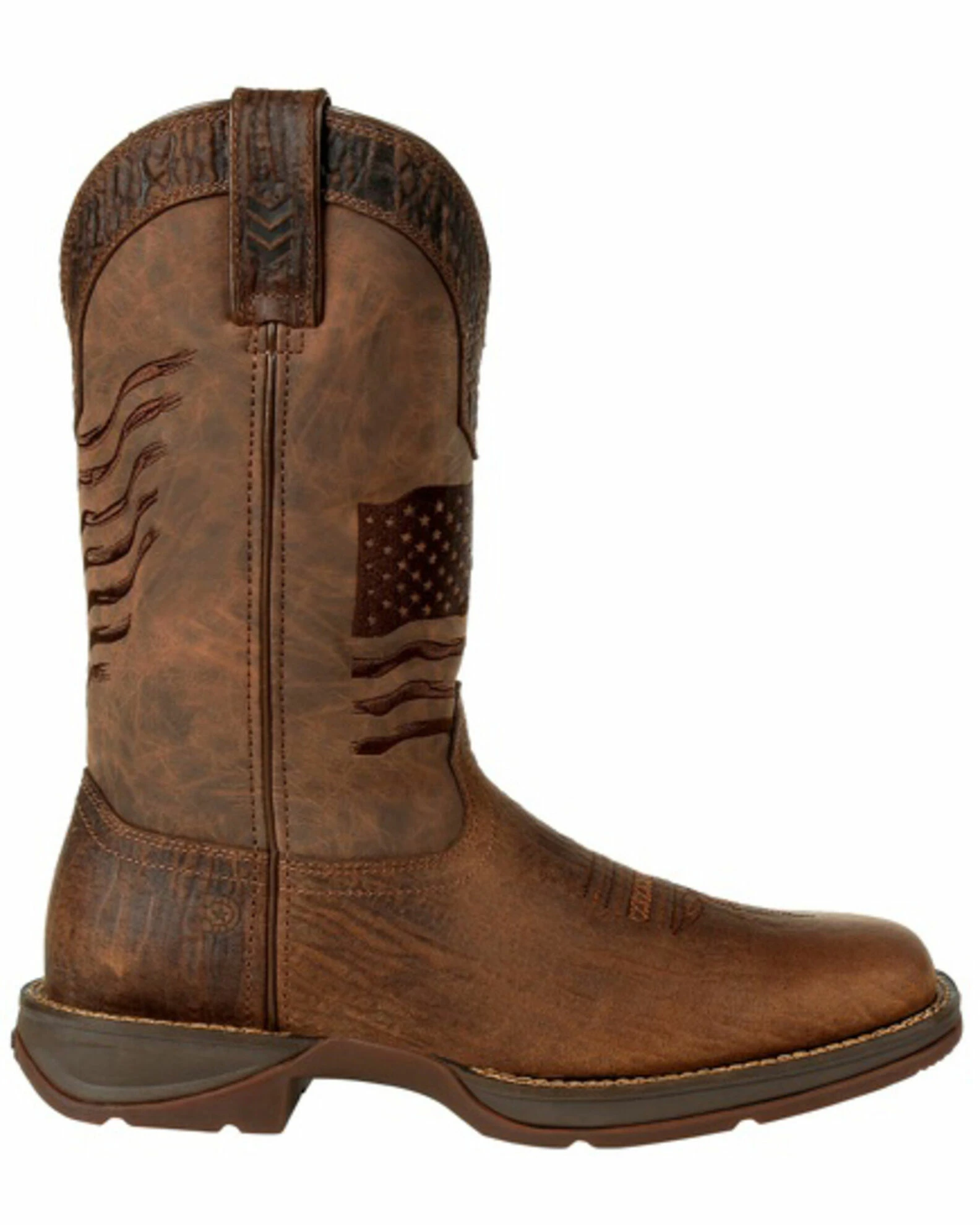 Durango Men's Rebel Brown Flag Western Boots - Square Toe 2 Durango Men's Rebel Brown Flag Western Boots - Square Toe - Image 2