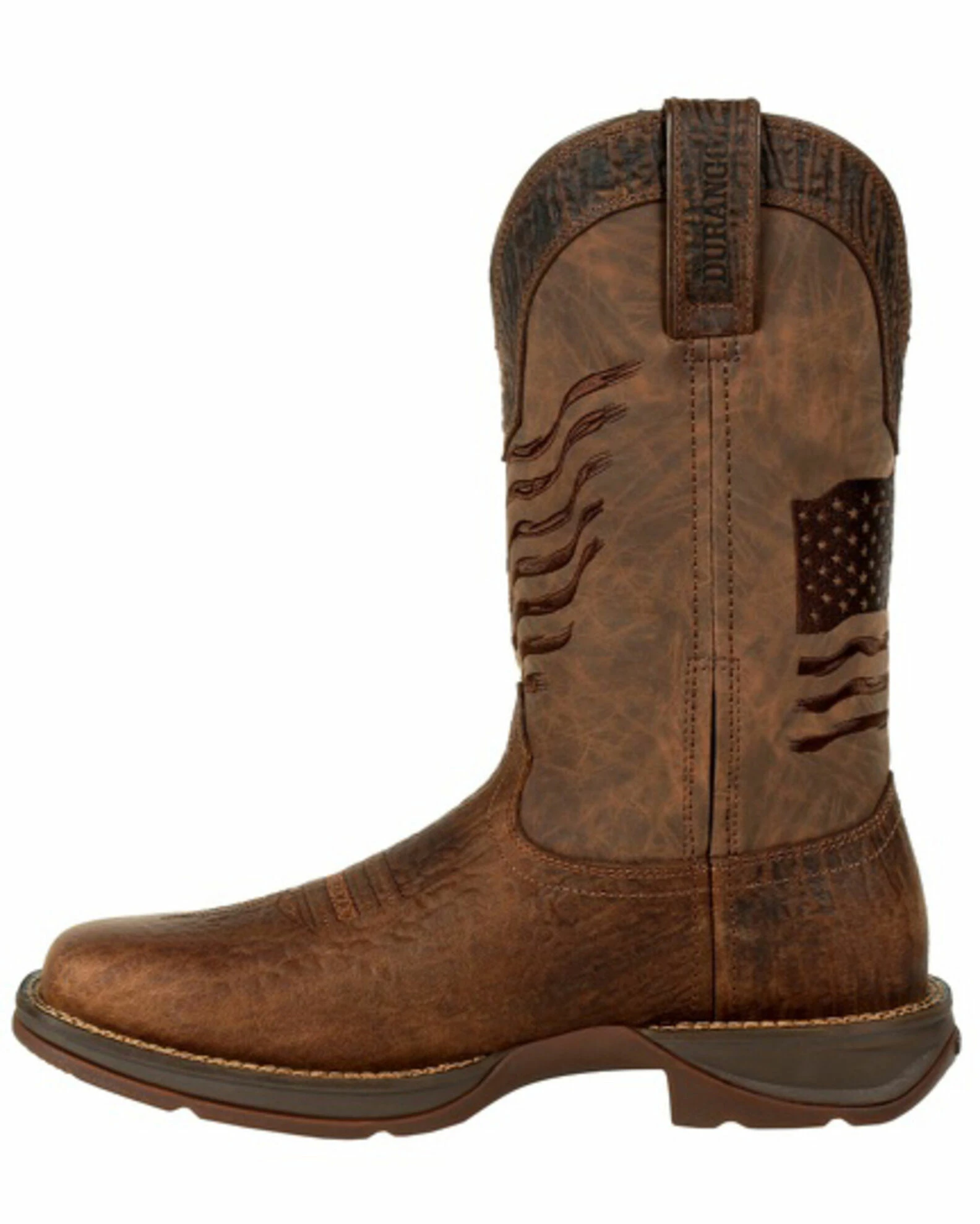 Durango Men's Rebel Brown Flag Western Boots - Square Toe 3 Durango Men's Rebel Brown Flag Western Boots - Square Toe - Image 3