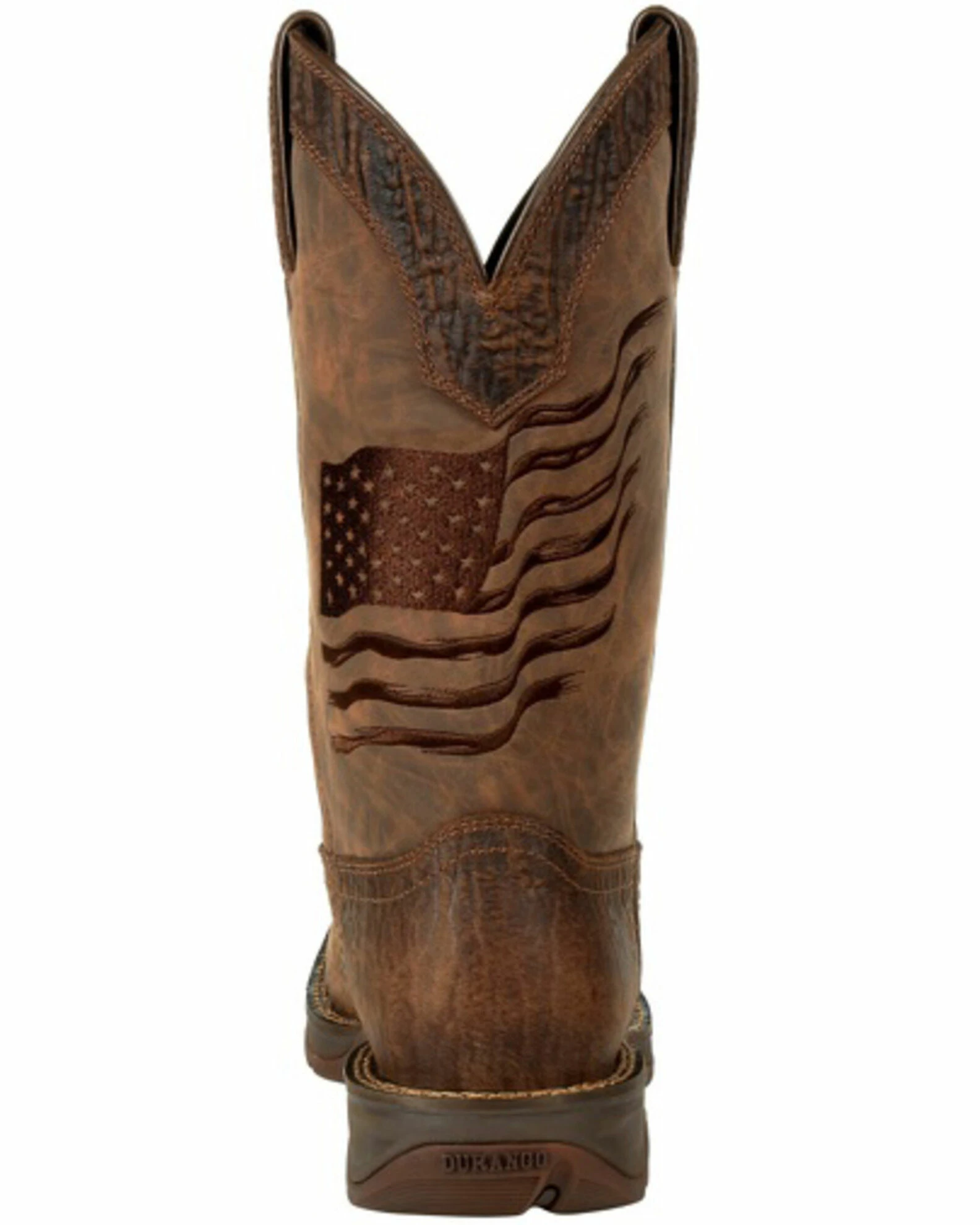 Durango Men's Rebel Brown Flag Western Boots - Square Toe 4 Durango Men's Rebel Brown Flag Western Boots - Square Toe - Image 4