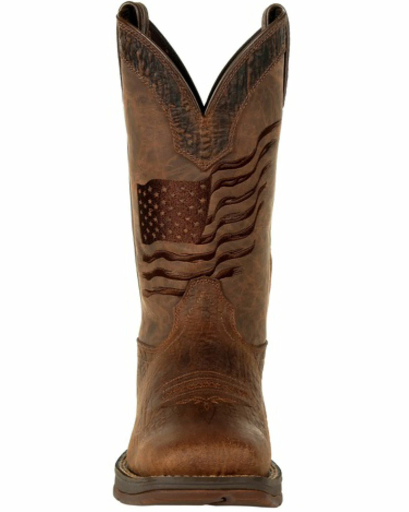 Durango Men's Rebel Brown Flag Western Boots - Square Toe 5 Durango Men's Rebel Brown Flag Western Boots - Square Toe - Image 5