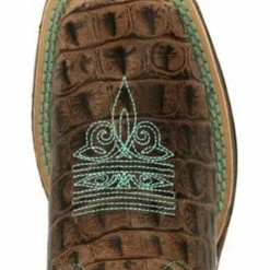 Durango Boys' Brown Gator Print Western Boobs - Square Toe 6 Durango Boys' Brown Gator Print Western Boobs - Square Toe -Durango Shop 2000336788 200 P3