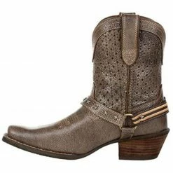 Durango Women's Crush Western Booties - Square Toe  Distressed Brown -Durango Shop 2000349101 230 P3