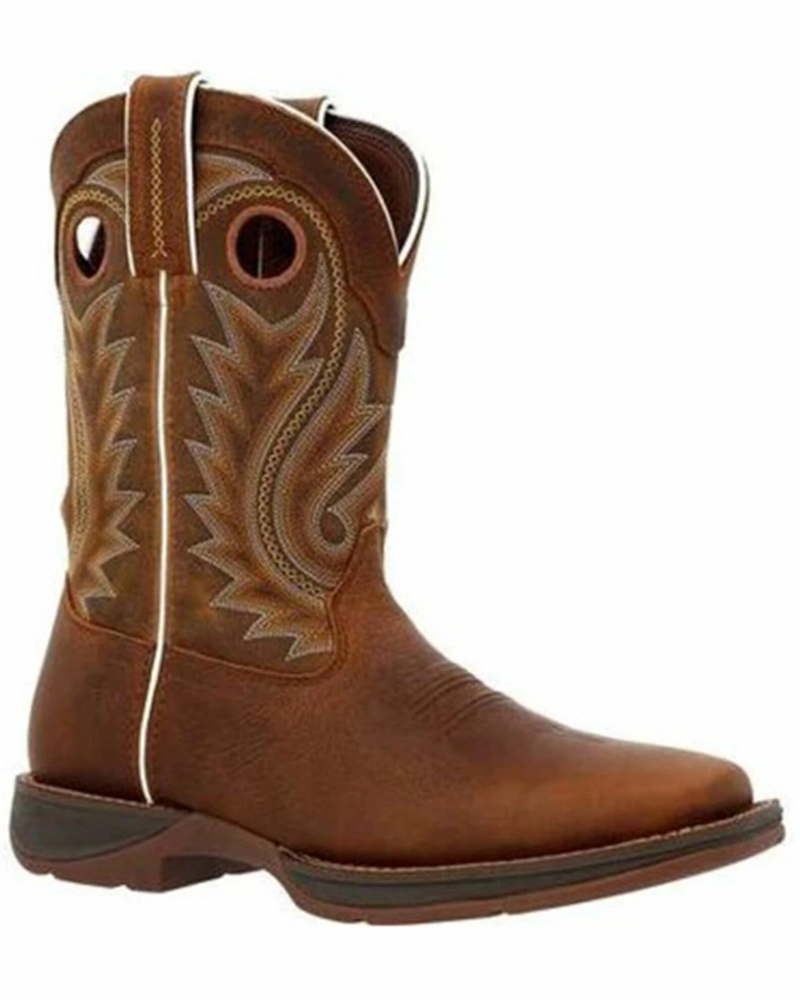 Durango Men's Rebel Chestnut Western Boots - Broad Square Toe 1 Durango Men's Rebel Chestnut Western Boots - Broad Square Toe