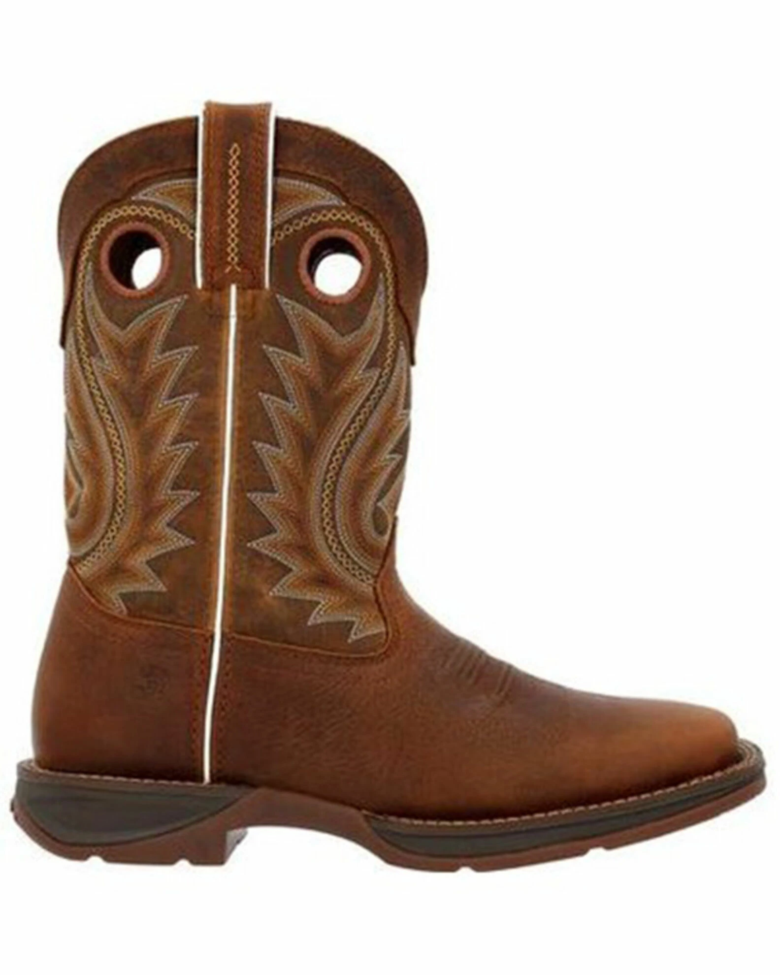 Durango Men's Rebel Chestnut Western Boots - Broad Square Toe 2 Durango Men's Rebel Chestnut Western Boots - Broad Square Toe - Image 2