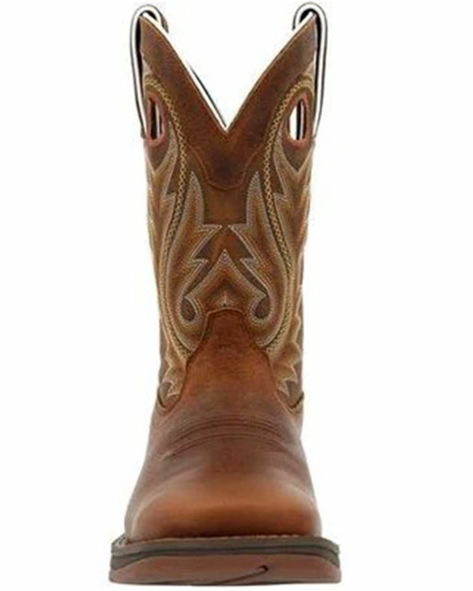 Durango Men's Rebel Chestnut Western Boots - Broad Square Toe 4 Durango Men's Rebel Chestnut Western Boots - Broad Square Toe - Image 4
