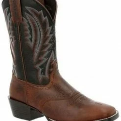 Durango Men's Westward Western Boots - Wide Square Toe Black