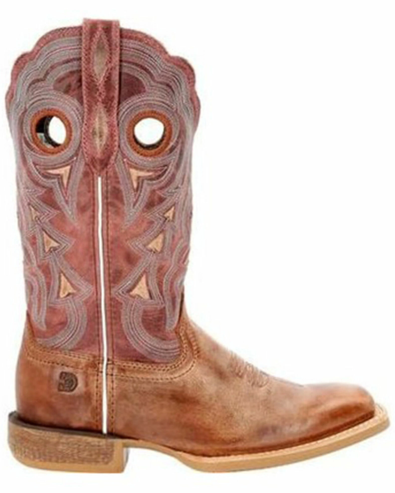 Durango Women's Red Lady Rebel Pro Western Boots - Square Toe Rose 2 Durango Women's Red Lady Rebel Pro Western Boots - Square Toe Rose - Image 2