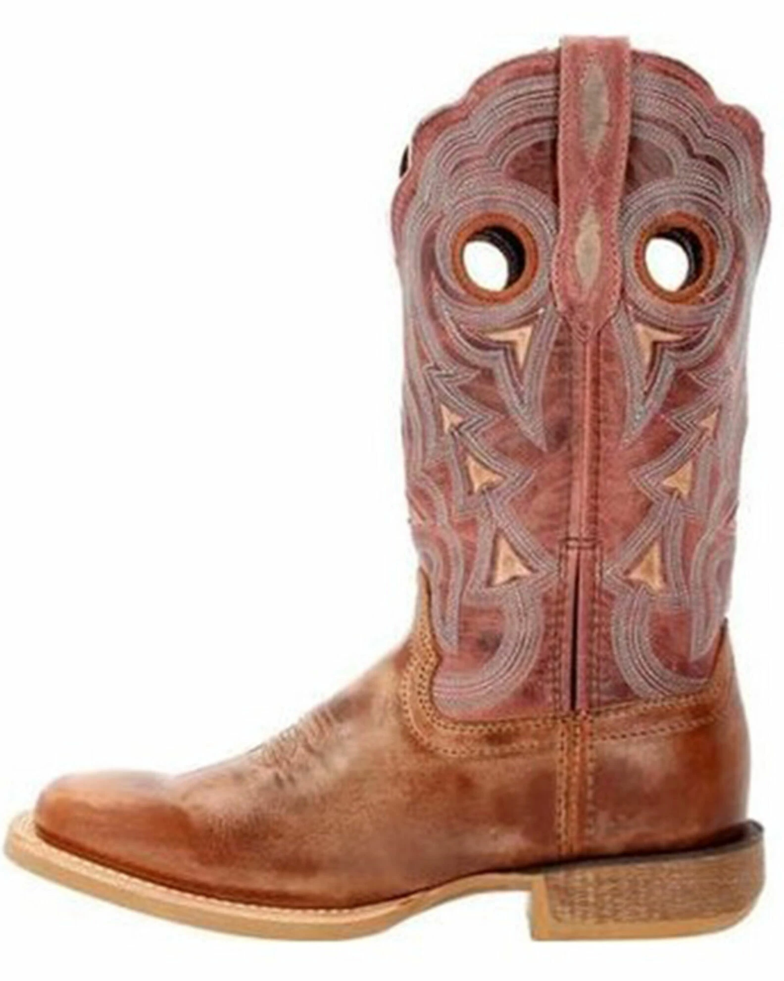 Durango Women's Red Lady Rebel Pro Western Boots - Square Toe Rose 3 Durango Women's Red Lady Rebel Pro Western Boots - Square Toe Rose - Image 3