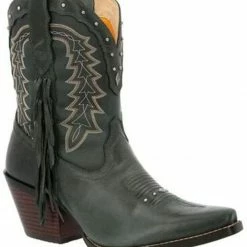 Durango Women's Green Crush Fashion Booties - Snip Toe Dark Green