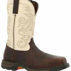 Durango Men's Maverick XP Waterproof Western Work Boots - Steel Toe Chocolate