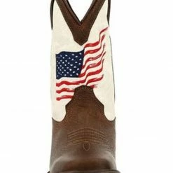 Durango Boys' Rebel Distressed Flag Western Boots - Square Toe -Durango Shop 2000355282 100 P4