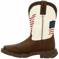 Durango Boys' Rebel Distressed Flag Western Boots - Square Toe White 10 Durango Boys' Rebel Distressed Flag Western Boots - Square Toe White -Durango Shop 2000355283 100 P3