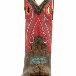 Durango Boys' Brown Cayman Print Western Boots - Square Toe 10 Durango Boys' Brown Cayman Print Western Boots - Square Toe -Durango Shop 2000355285 100 P4