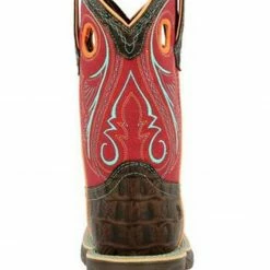 Durango Boys' Brown Cayman Print Western Boots - Square Toe 11 Durango Boys' Brown Cayman Print Western Boots - Square Toe -Durango Shop 2000355285 100 P5