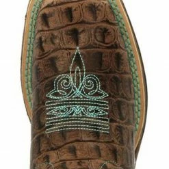 Durango Boys' Brown Cayman Print Western Boots - Square Toe 12 Durango Boys' Brown Cayman Print Western Boots - Square Toe -Durango Shop 2000355285 100 P6