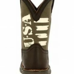 Durango Boys' Lil' Rebel USA Flag Army Western Boots - Square Toe -Durango Shop 2000355864 201 P5