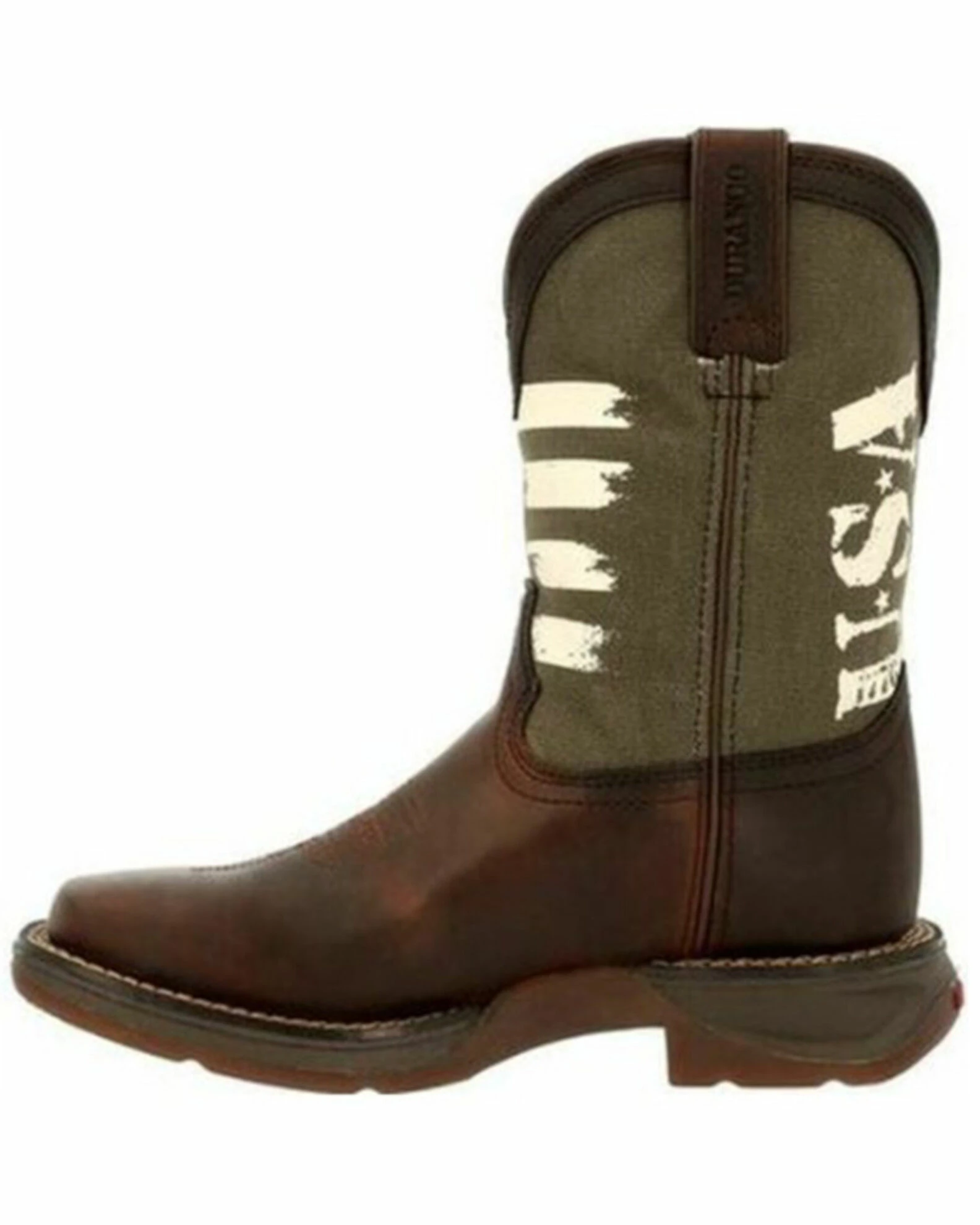 Durango Boys' Lil' Rebel USA Flag Western Boots - Wide Square Toe 3 Durango Boys' Lil' Rebel USA Flag Western Boots - Wide Square Toe - Image 3