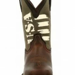 Durango Boys' Lil' Rebel USA Flag Western Boots - Wide Square Toe 10 Durango Boys' Lil' Rebel USA Flag Western Boots - Wide Square Toe -Durango Shop 2000355865 201 P4