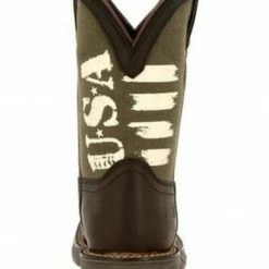 Durango Boys' Lil' Rebel USA Flag Western Boots - Wide Square Toe 11 Durango Boys' Lil' Rebel USA Flag Western Boots - Wide Square Toe -Durango Shop 2000355865 201 P5