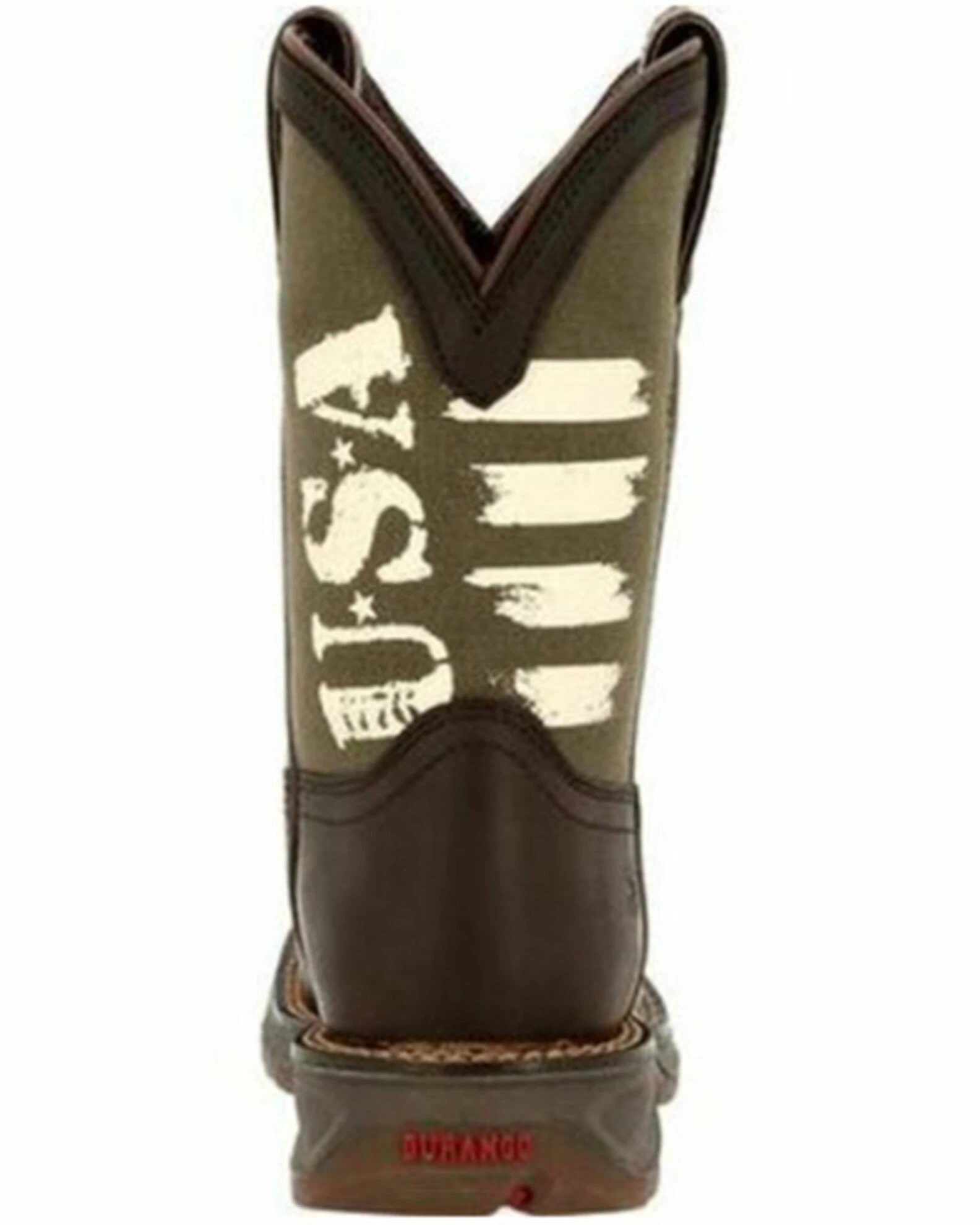 Durango Boys' Lil' Rebel USA Flag Western Boots - Wide Square Toe 5 Durango Boys' Lil' Rebel USA Flag Western Boots - Wide Square Toe - Image 5
