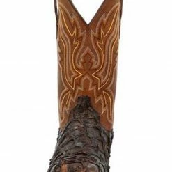 Durango Men's Exotic Pirarucu Skin Western Boots - Wide Square Toe -Durango Shop 2000359779 201 P4