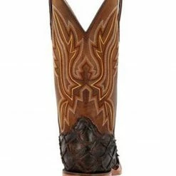 Durango Men's Exotic Pirarucu Skin Western Boots - Wide Square Toe -Durango Shop 2000359779 201 P5