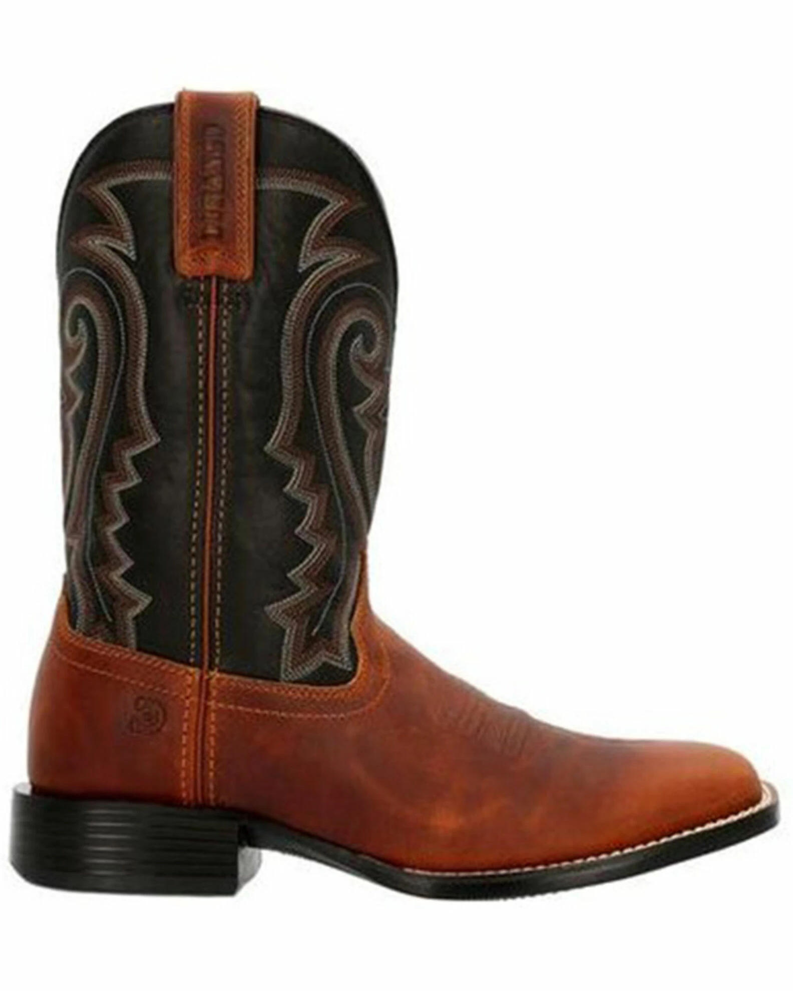 Durango Men's Black Westward Western Boots - Square Toe 2 Durango Men's Black Westward Western Boots - Square Toe - Image 2