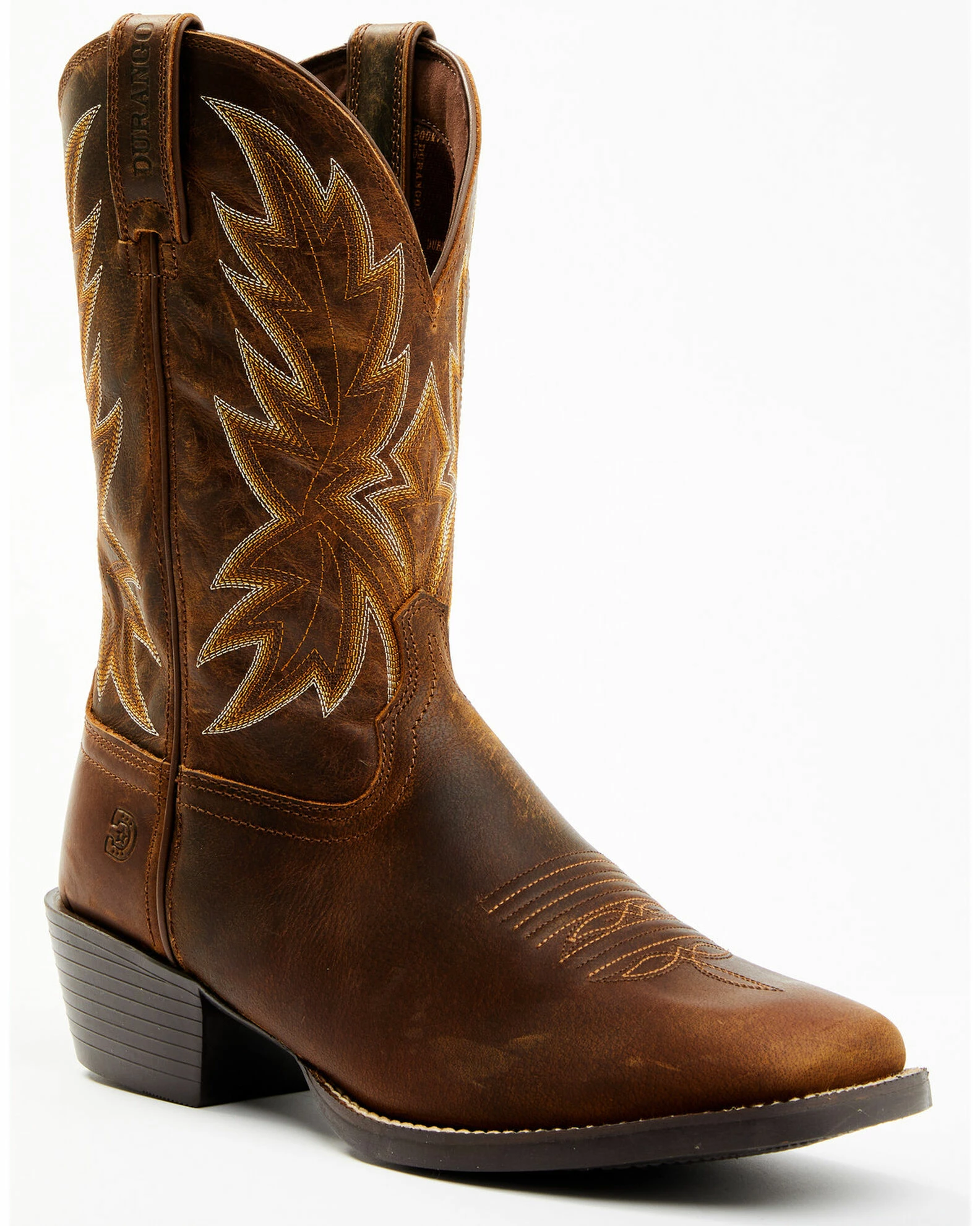 Durango Men's Westward Roughstock Western Boots - Broad Square Toe 1 Durango Men's Westward Roughstock Western Boots - Broad Square Toe