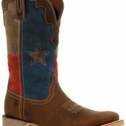 Durango Men's Rebel Pro Texas Flag Western Boots - Wide Square Toe