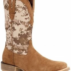 Durango Men's Rebel Pro Digi Camo Print Performance Western Boots - Wide Square Toe  Brown