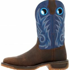 Durango Men's Workhorse Soft Pull-On Western Work Boots - Square Toe  Distressed Brown -Durango Shop 2000368668 230 P3