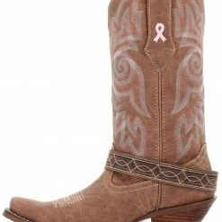 Durango Women's Crush Pink Ribbon Western Boots - Snip Toe  -Durango Shop 2000368725 681 P3