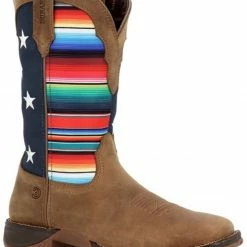 Durango Women's Lady Rebel™ American Flag Serape Work Boots - Square Toe
