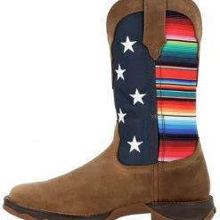 Durango Women's Lady Rebel™ American Flag Serape Work Boots - Square Toe -Durango Shop 2000368729 200 P3