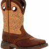 Durango Boys' Lil Rebel Embroidered Western Boots - Broad Square Toe
