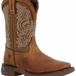 Durango Youth Boys' Lil Rebel Embroidered Western Boots - Broad Square Toe Brown -Durango Shop 2000368733 200 P1 1