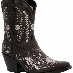 Durango Women's Crush Sterling Wildflower Western Booties - Snip Toe 