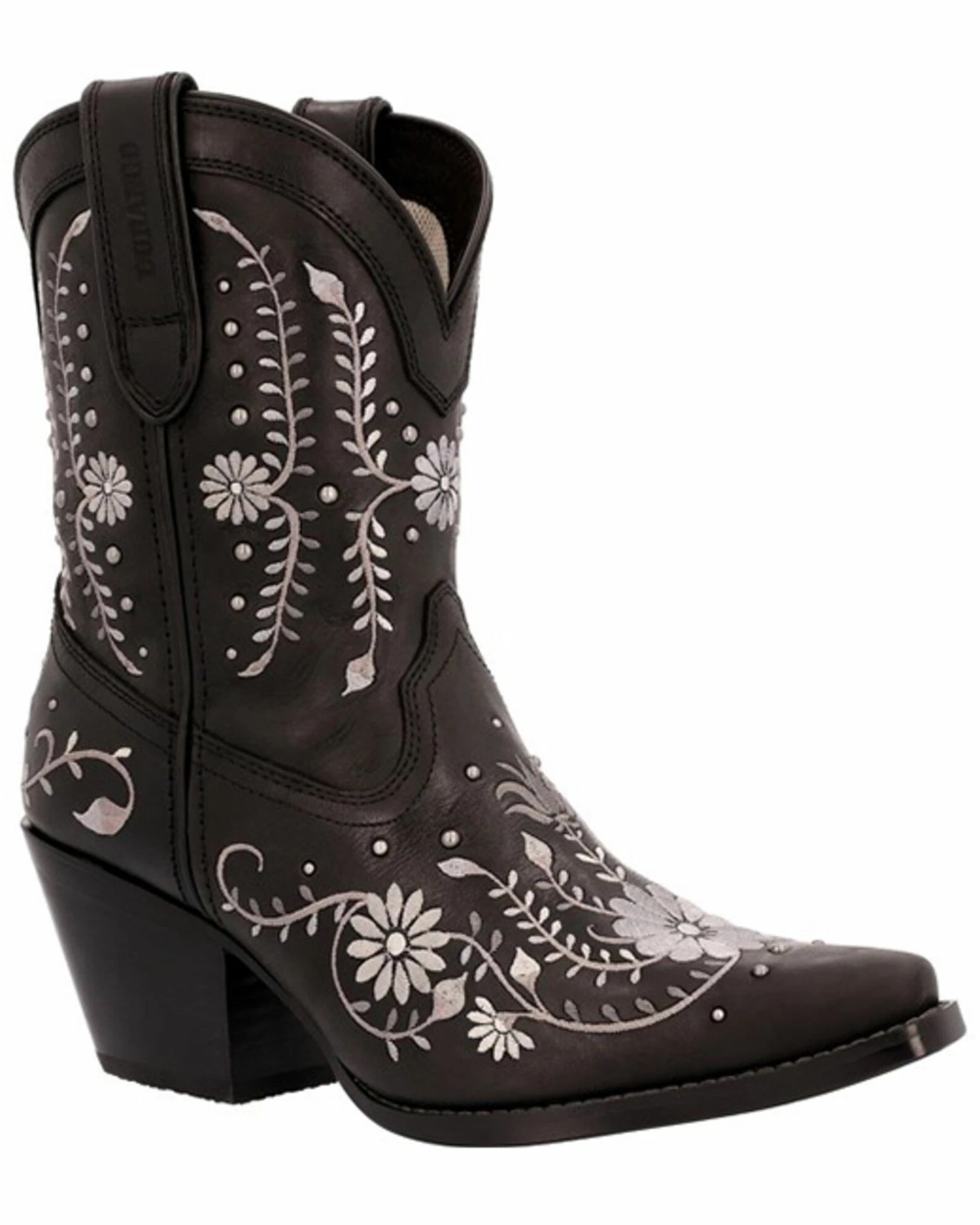 Durango Women's Crush Sterling Wildflower Western Booties - Snip Toe 1 Durango Women's Crush Sterling Wildflower Western Booties - Snip Toe
