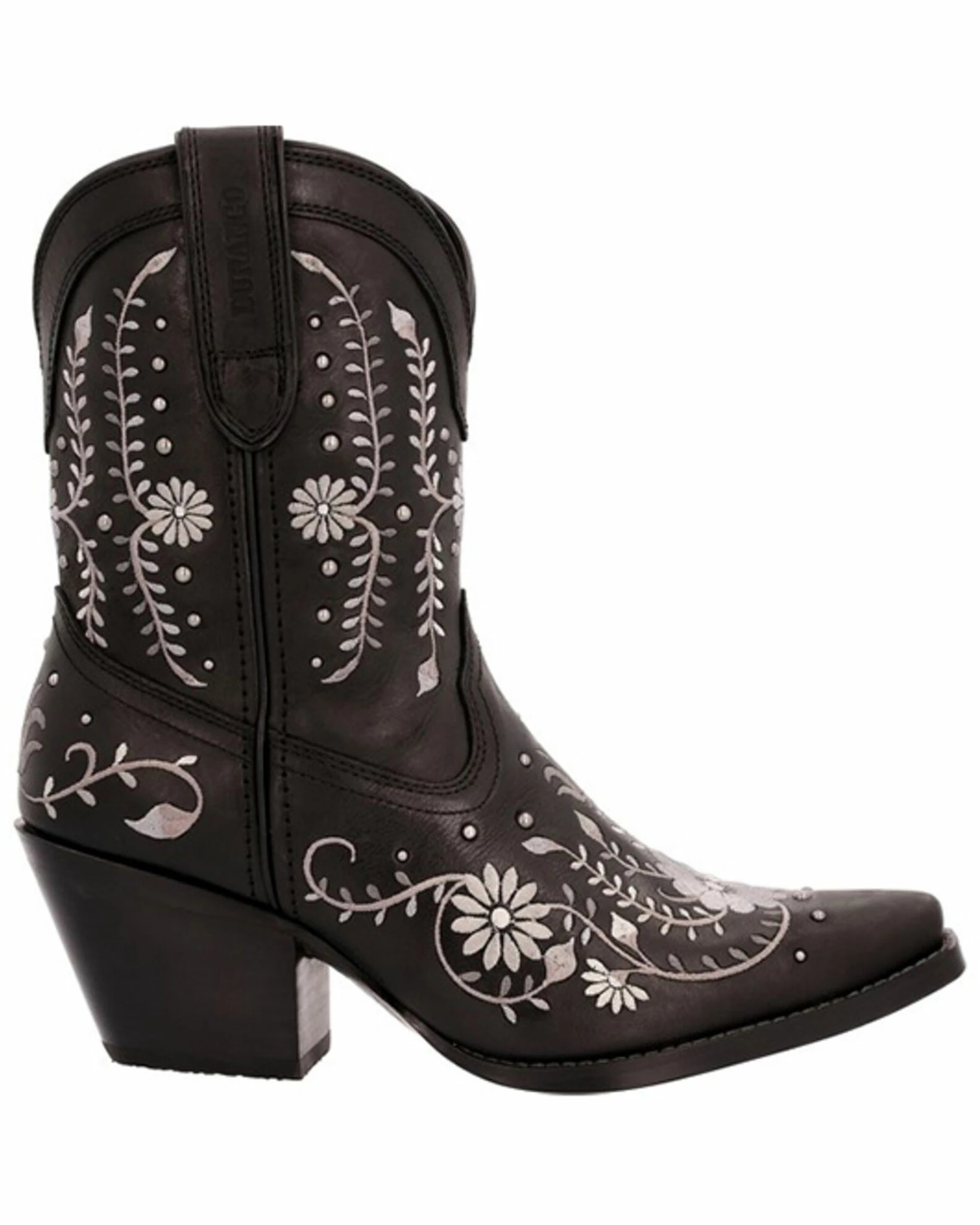 Durango Women's Crush Sterling Wildflower Western Booties - Snip Toe 2 Durango Women's Crush Sterling Wildflower Western Booties - Snip Toe - Image 2