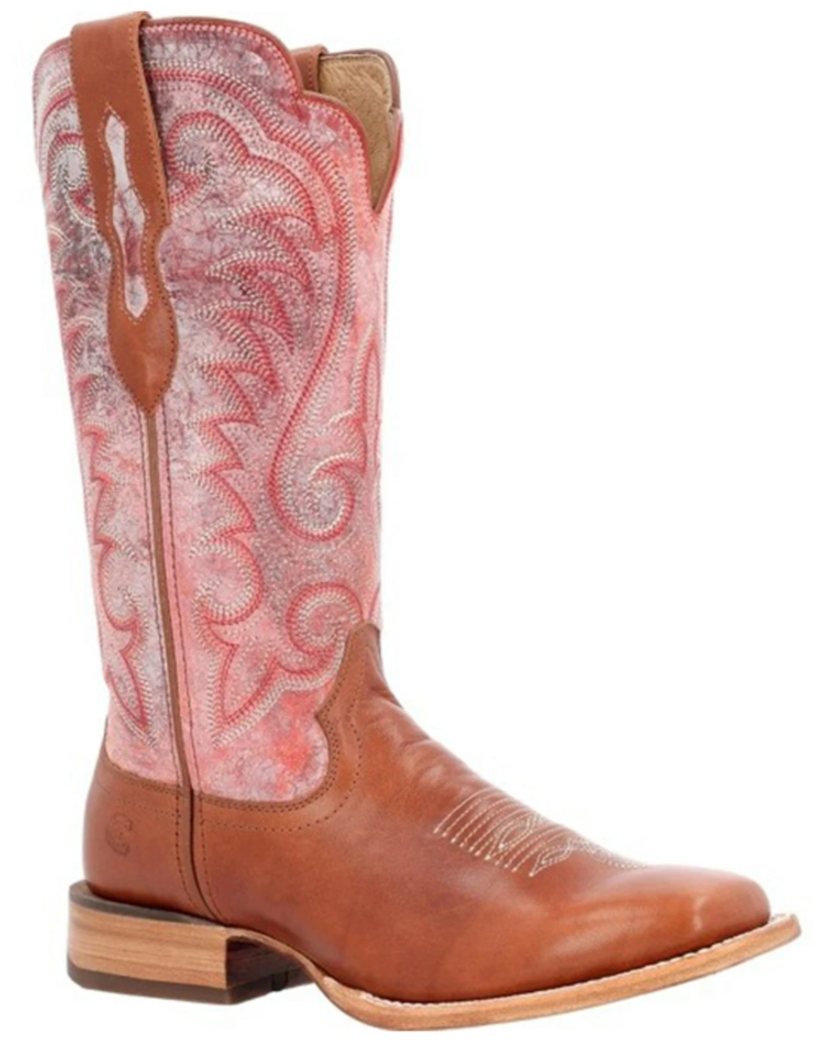 Durango Women's Arena Pro Western Boots - Square Toe Red 8 Durango Women's Arena Pro Western Boots - Square Toe Red - Image 8