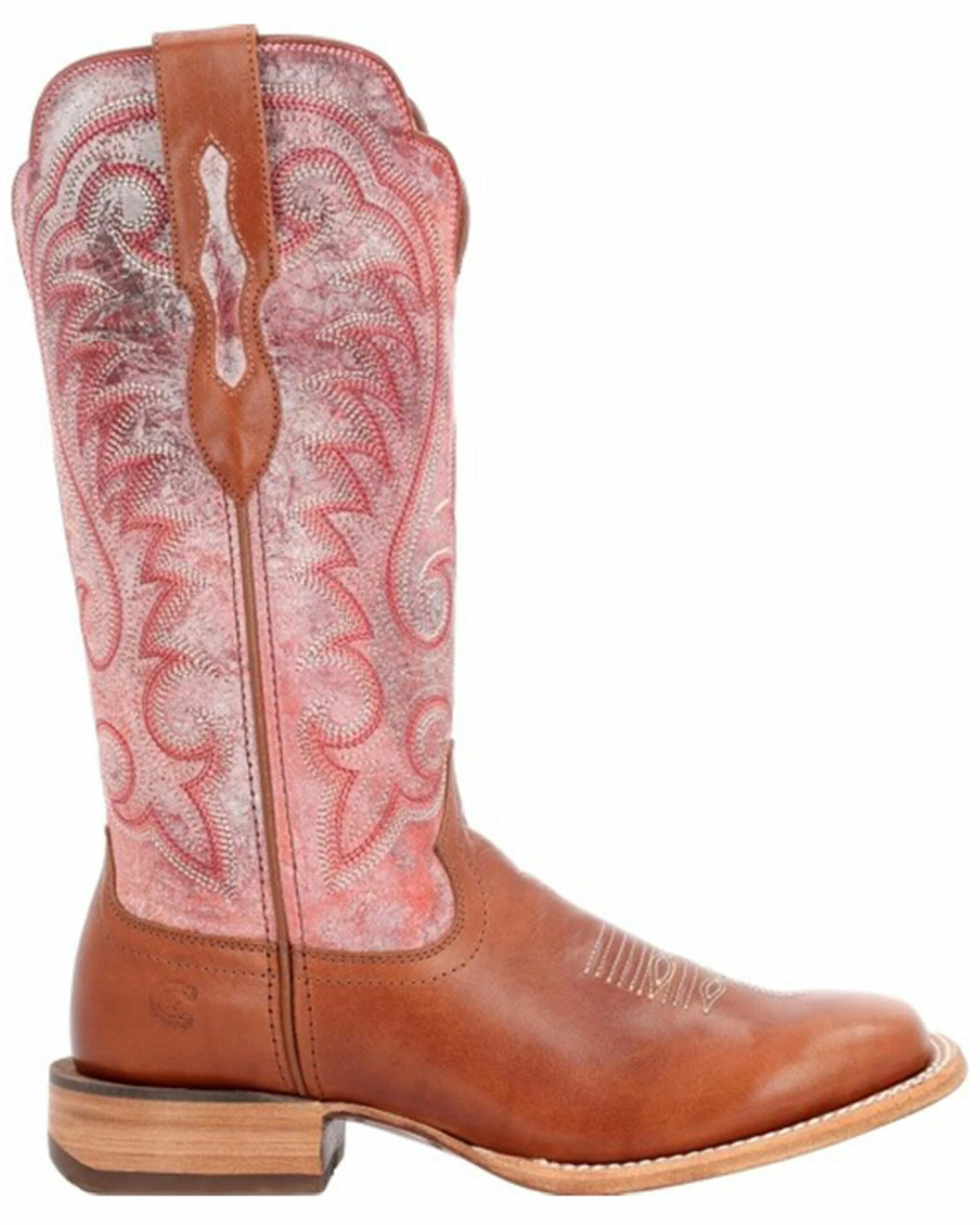 Durango Women's Arena Pro Western Boots - Square Toe Red 2 Durango Women's Arena Pro Western Boots - Square Toe Red - Image 2