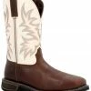 Durango Men's 11" Workhorse Western Boots - Steel Toe Chocolate