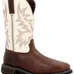 Durango Men's 11" Workhorse Western Boots - Steel Toe Chocolate